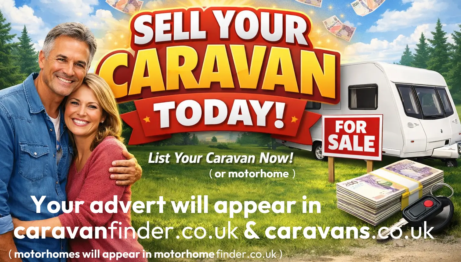 Sell caravans or motorhomes on Caravans.co.uk