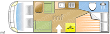 Swift Edge 464, 2023 motorhome layout
