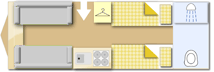 Swift Galaxy Challenger 565, 2019 caravan layout