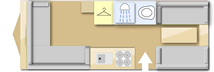 Bailey Provence S6, 2007 caravan layout