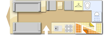 Elddis Avante 586 GTS, 2021 caravan layout