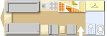 Coachman Wanderer Lux 21/6, 2015 caravan layout