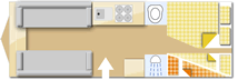 Elddis Crusader Tempest, 2026 caravan layout
